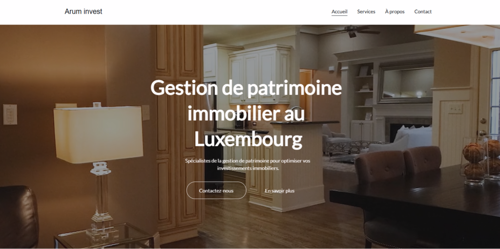 site internet holding